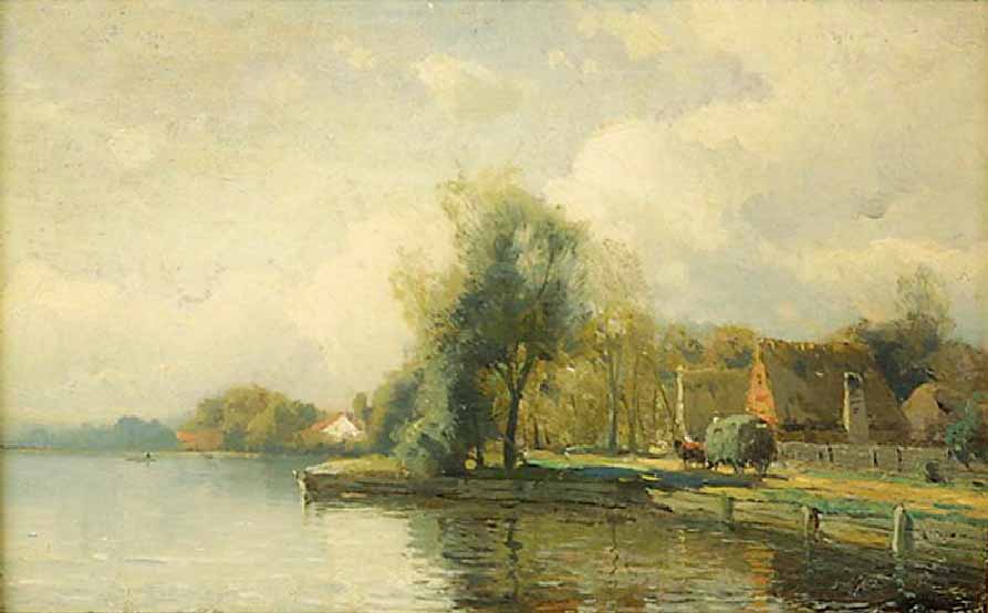 Landscape with pond